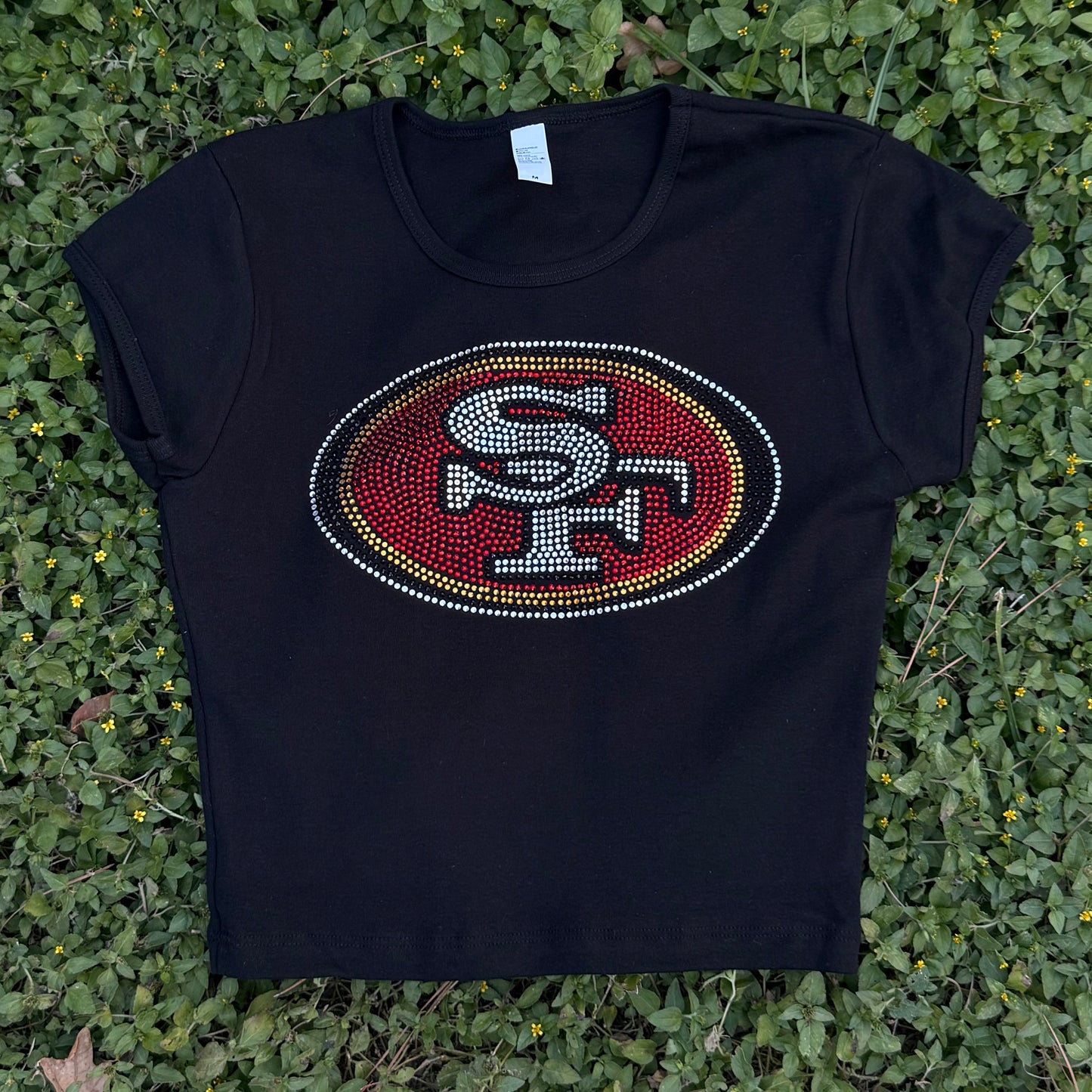 SF Rhinestone Baby Tee