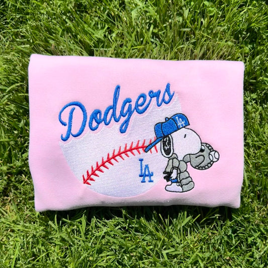 Snoopy Dodgers Baseball