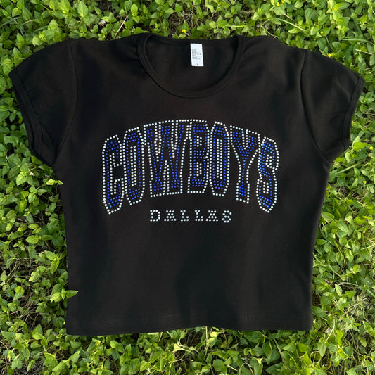 Dallas Cowboys Rhinestone Baby Tee