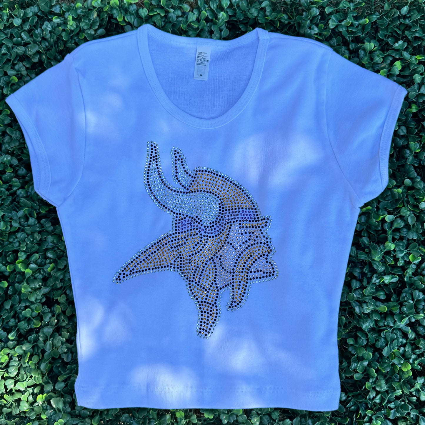 Minnesota Vikings Rhinestone Baby Tee