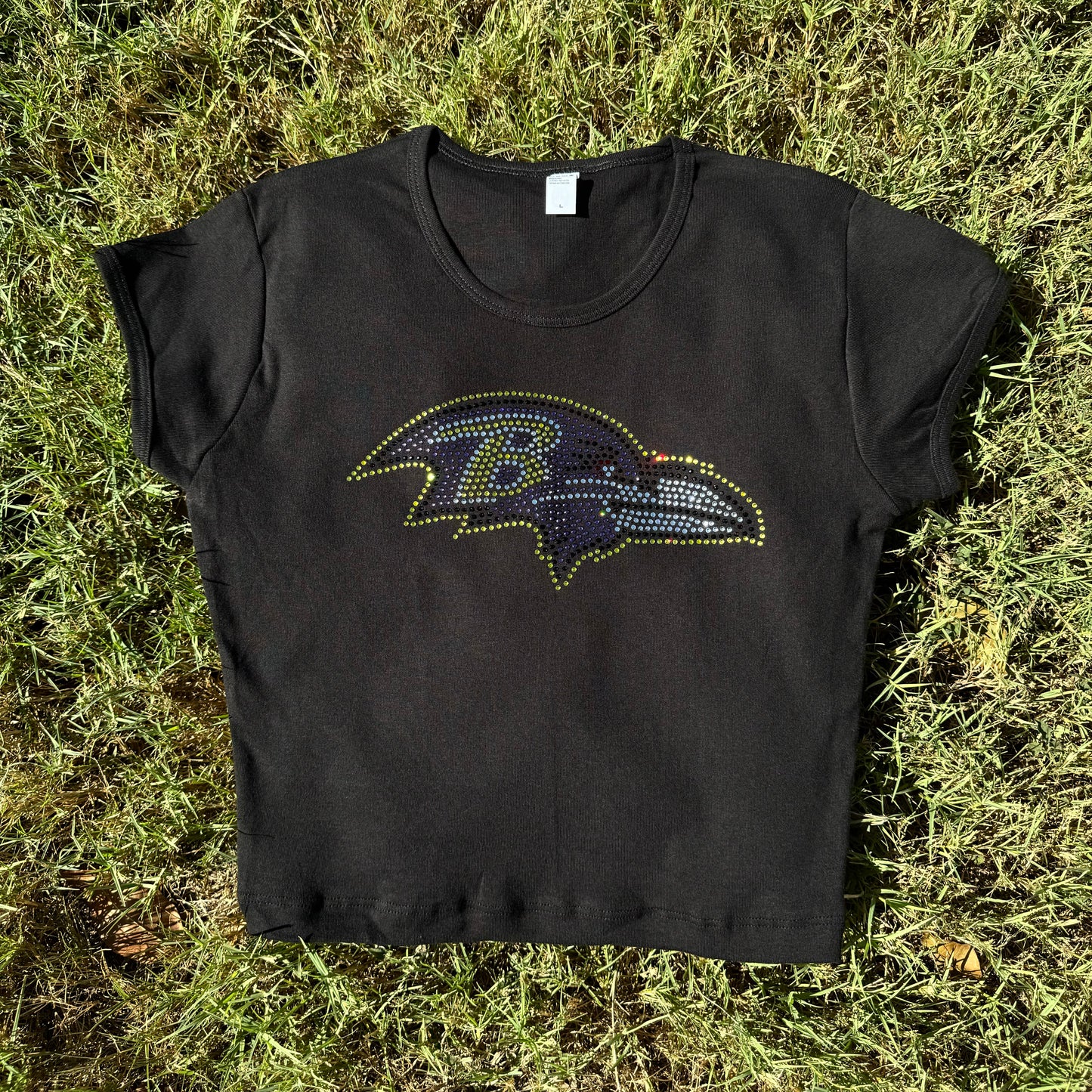 Ravens Rhinestone Baby Tee