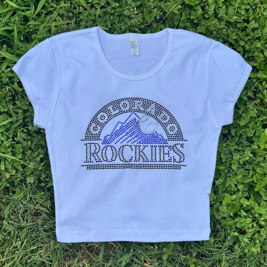 Rockies Rhinestone Baby Tee
