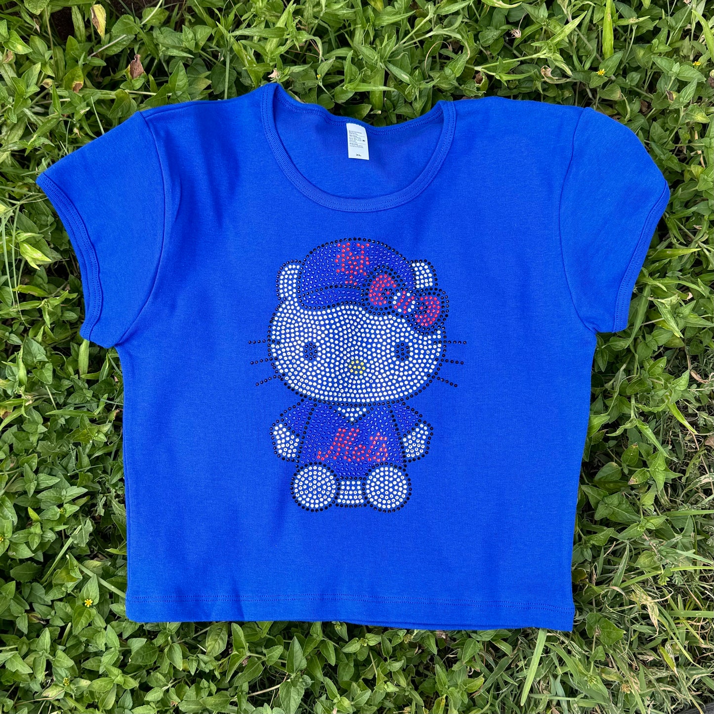 Hello Kitty New York Mets Rhinestone Baby Tee