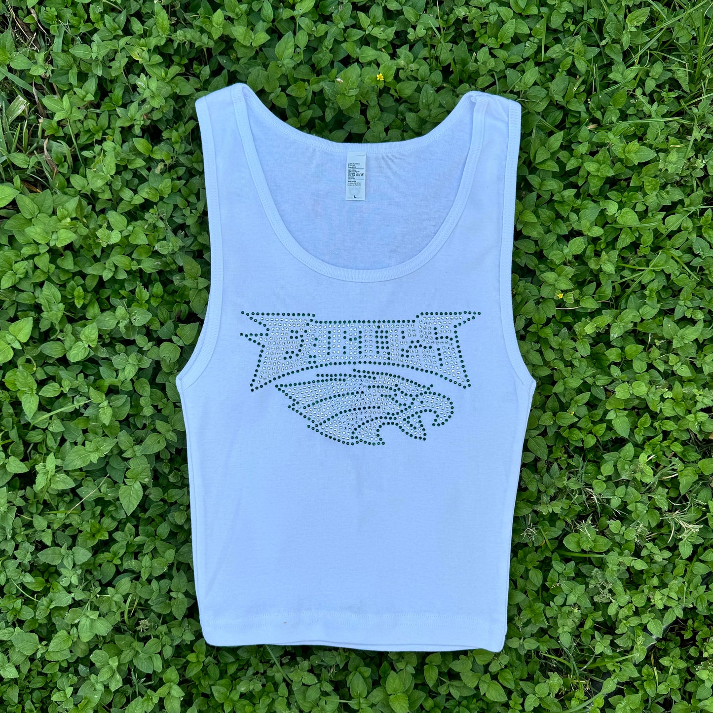 Philadelphia Eagles Rhinestone Cropped Tank