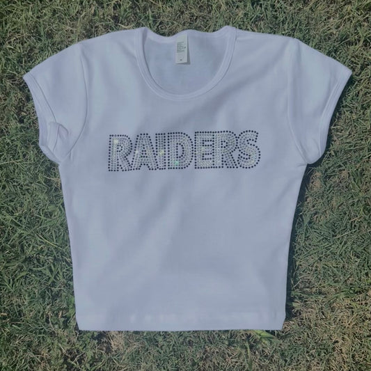 Raider Rhinestone Baby Tee