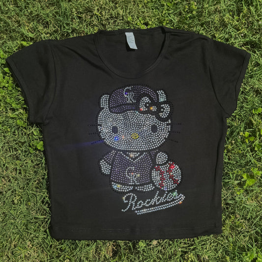 Kitty Colorado Rockies Rhinestone Baby Tees