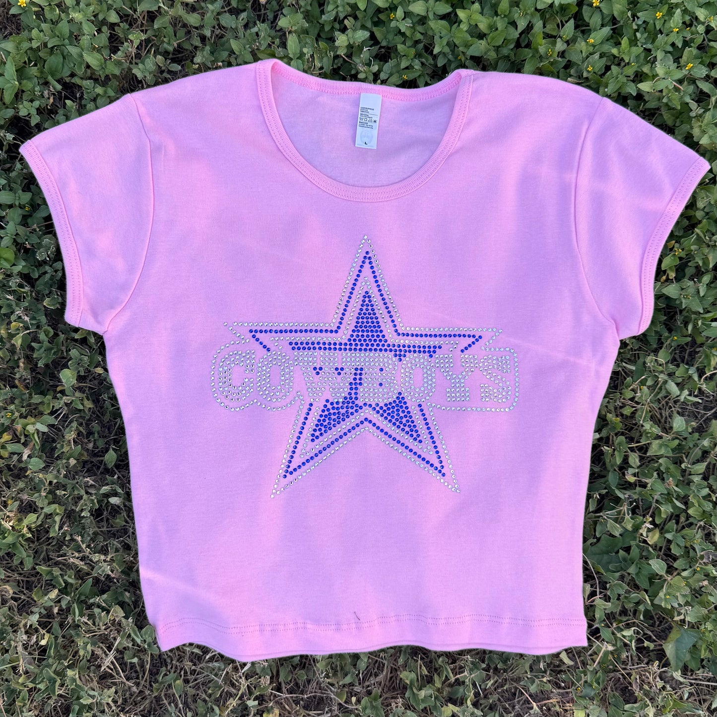 Cowboys Rhinestone Baby Tee