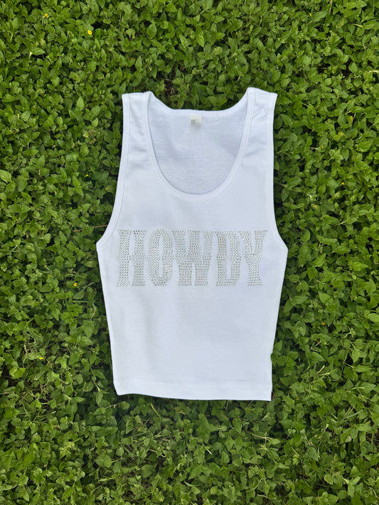 Howdy Cropped Tank Petite