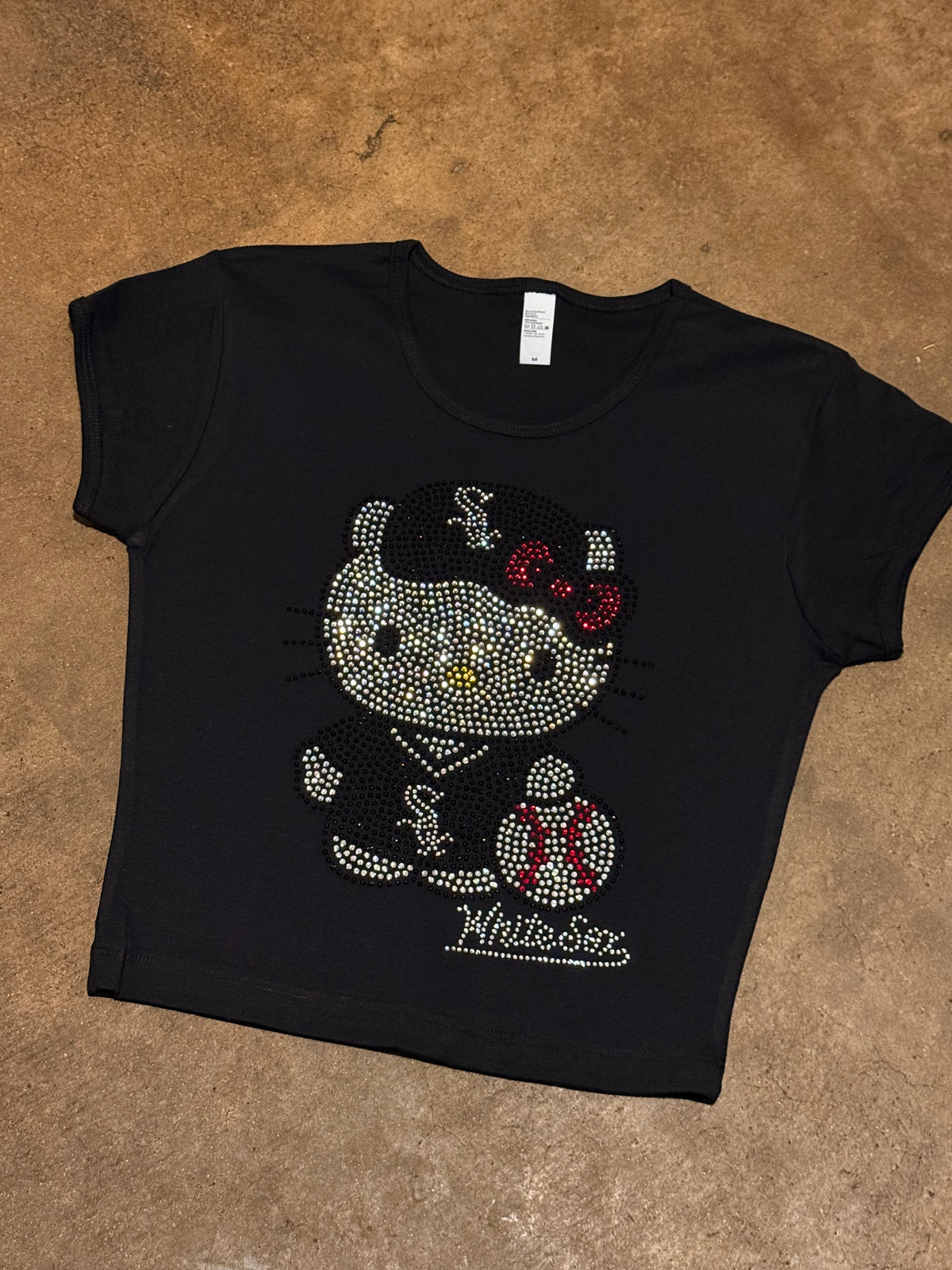 Hk White Sox Rhinestone Baby Tee