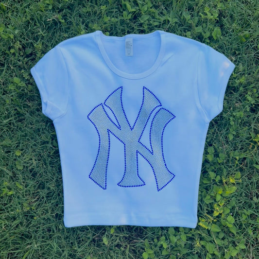 Yankee Rhinestone Baby Tee