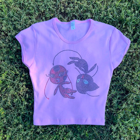 Tikki & Plag Rhinestone Baby Tee