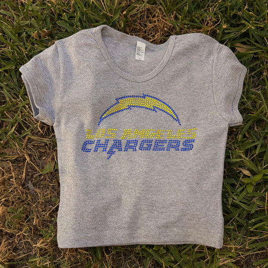 Charger Rhinestone Baby Tee