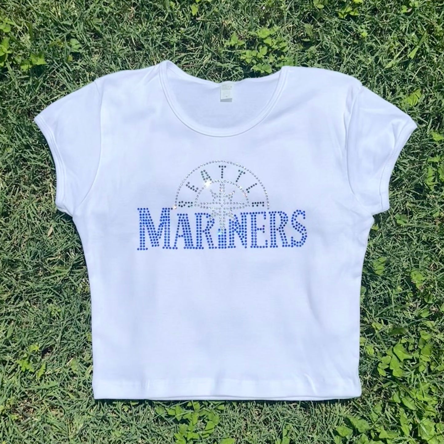 Mariners Rhinestone Baby Tee