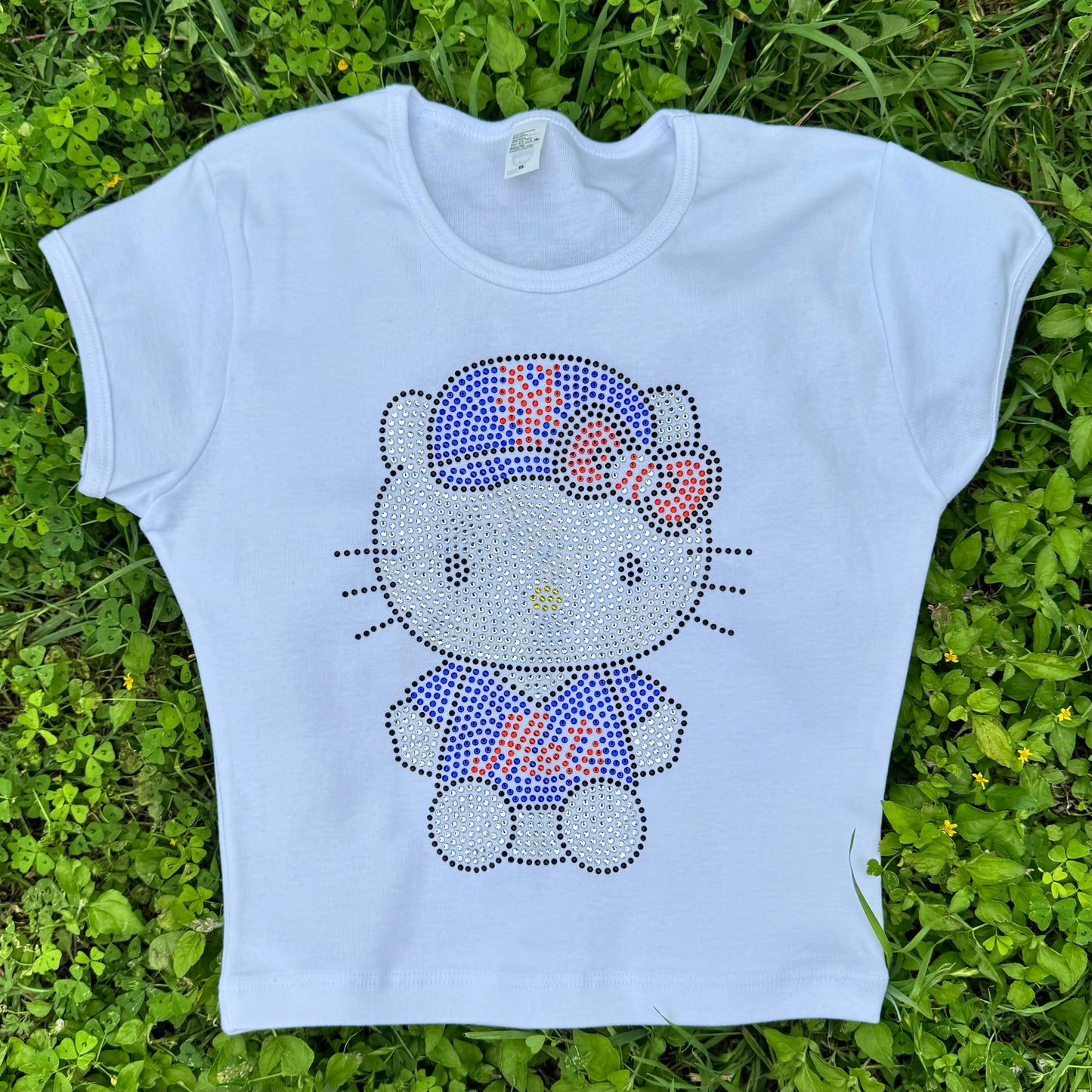 Hello Kitty New York Mets Rhinestone Baby Tee