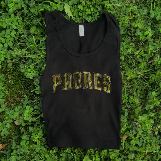 Padre Rhinestone Cropped Tank Petite