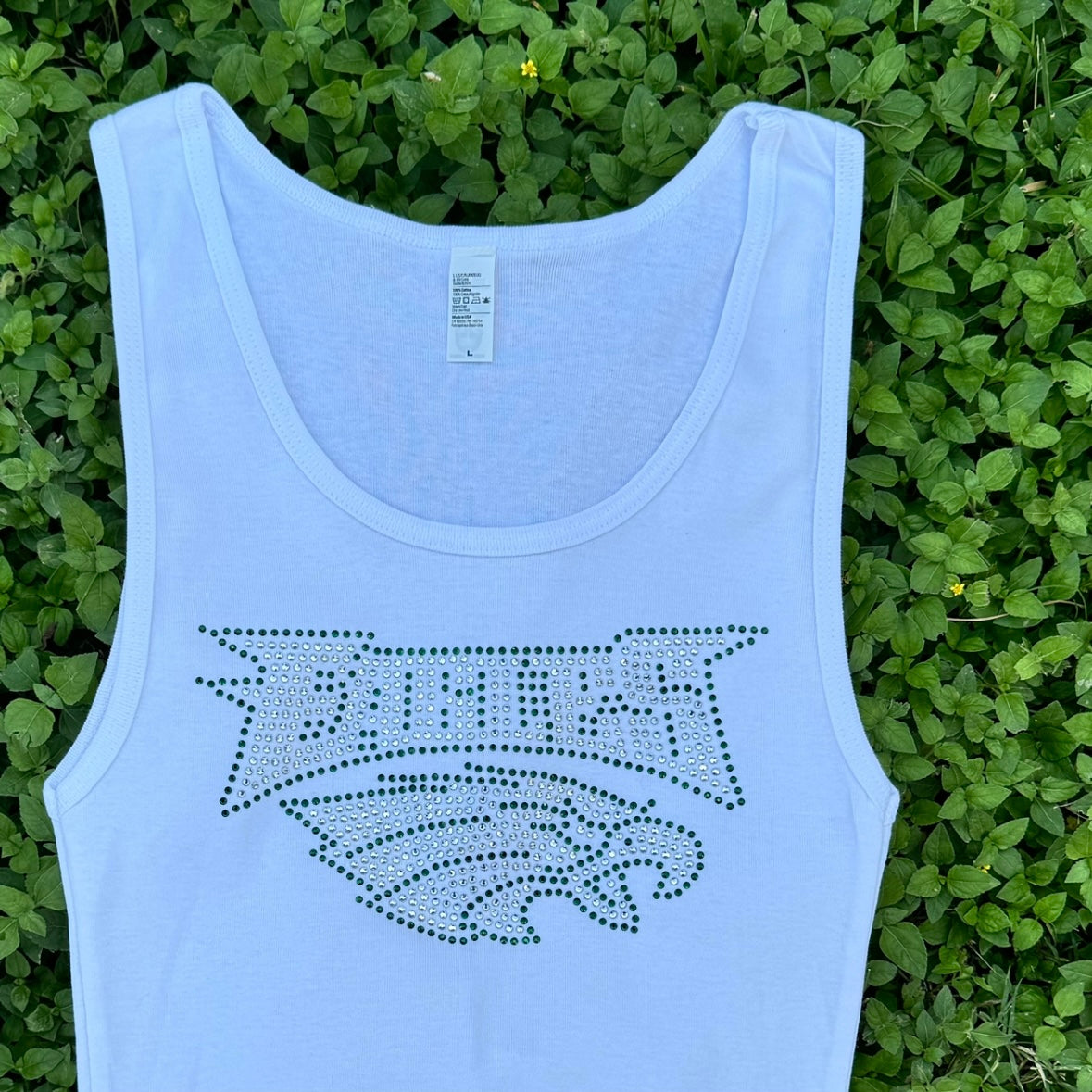 Philadelphia Eagles Rhinestone Cropped Tank