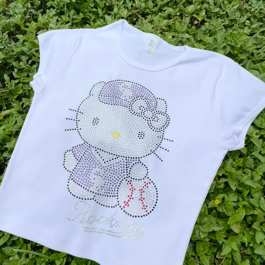 Hello Kitty Colorado Rockies Rhinestone Baby Tees