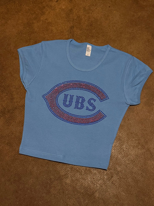 C Cubs Rhinestone Baby Tee