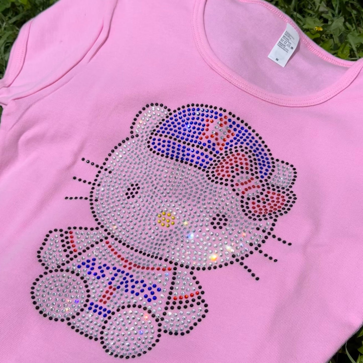 Hello Kitty Houston Astros Rhinestone Baby Tee