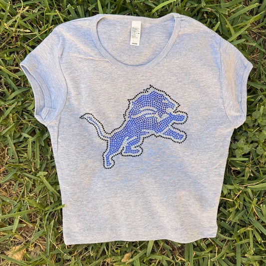 Detroit Rhinestone Baby Tee