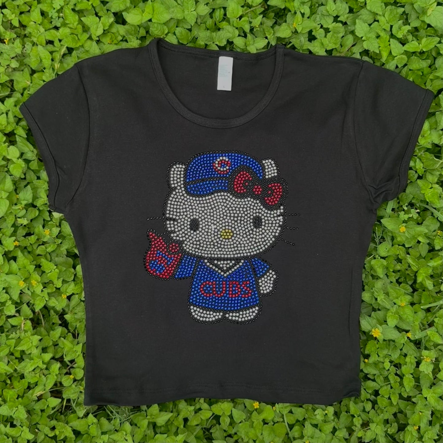 Kitty Cubs Rhinestone Baby Tee