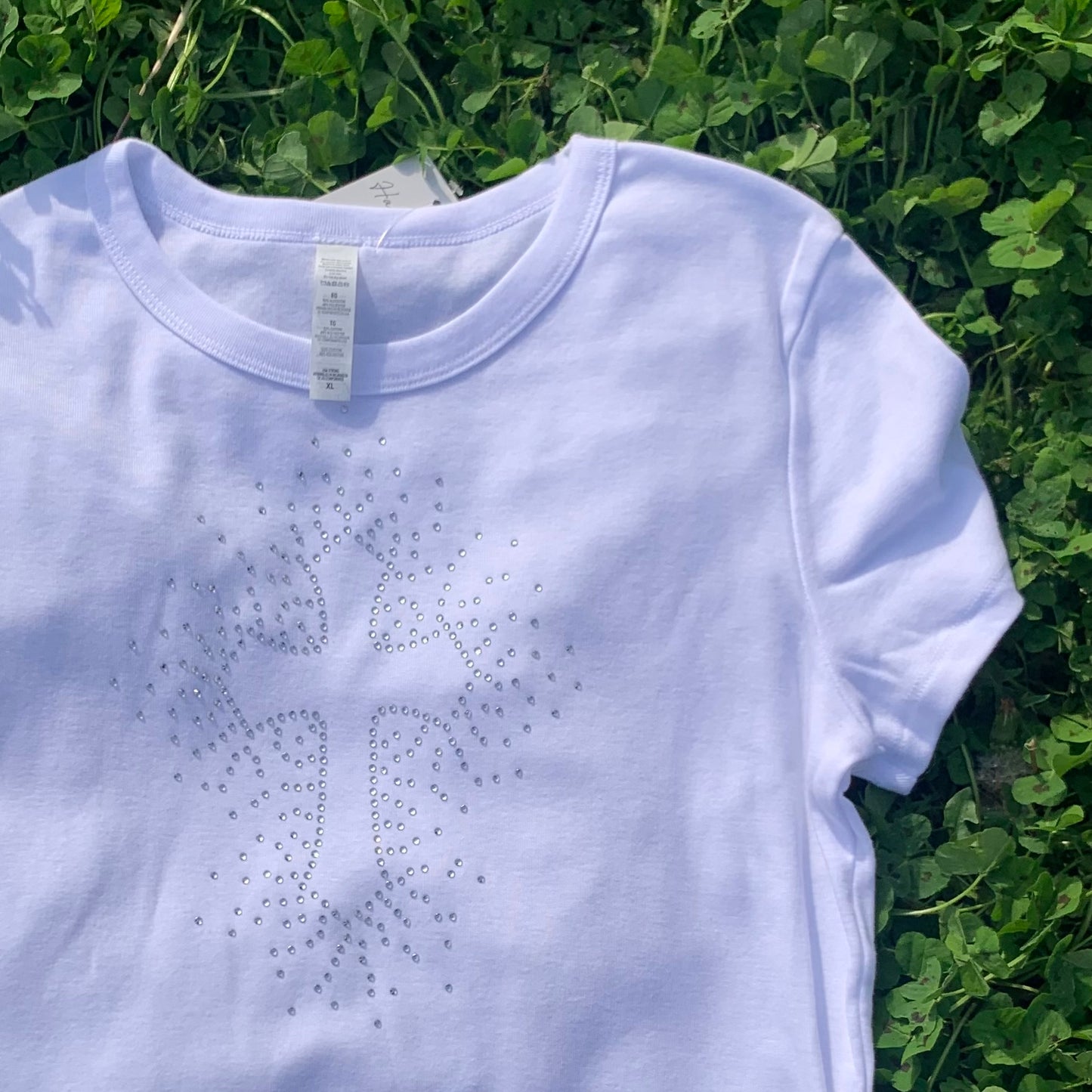 Cross Rhinestone Baby Tee