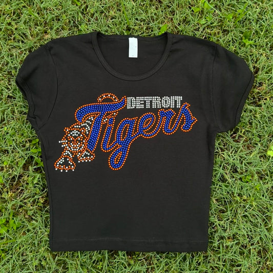 Tigers Rhinestone Baby Tee