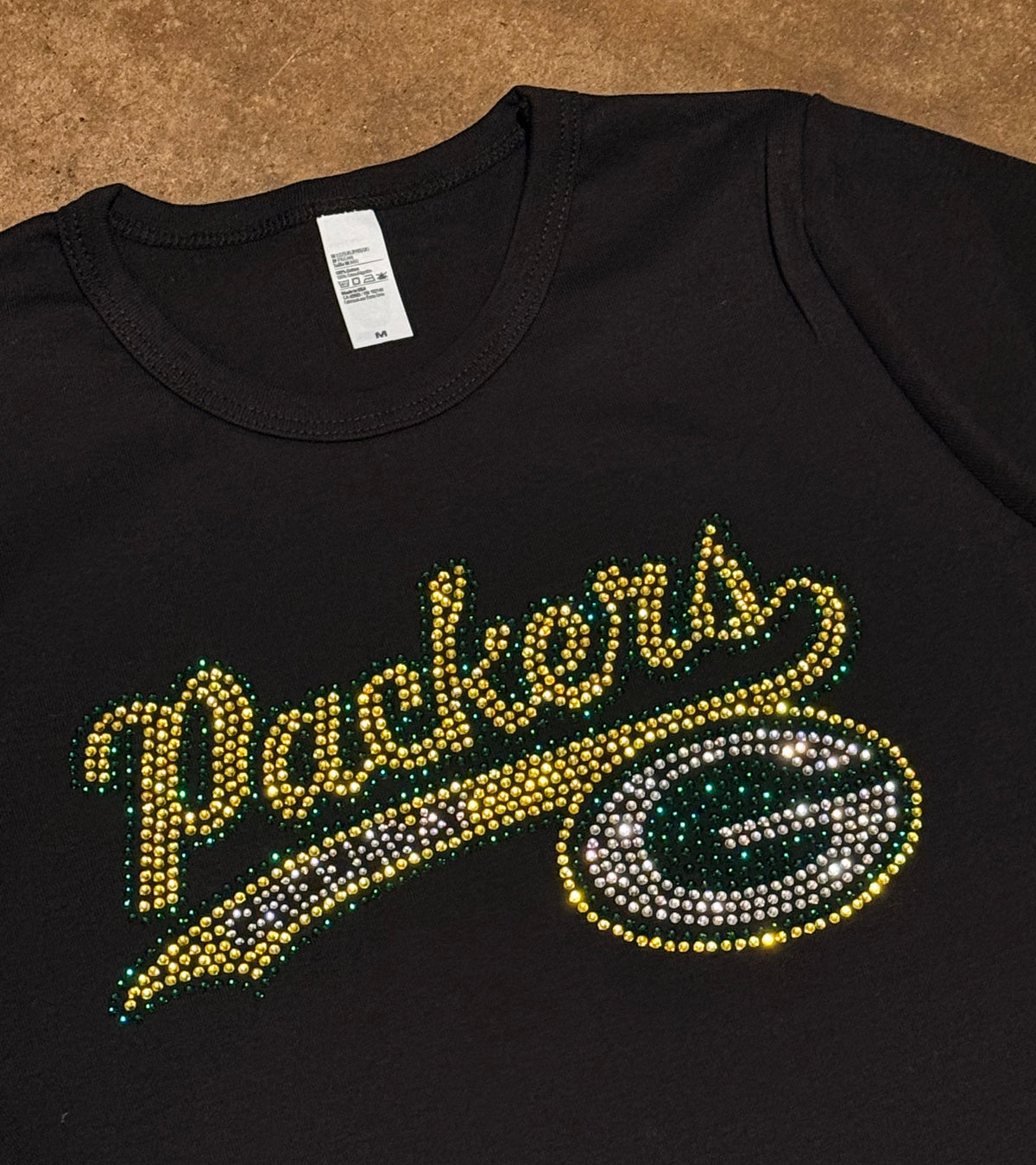 Packers Rhinestone Baby Tee