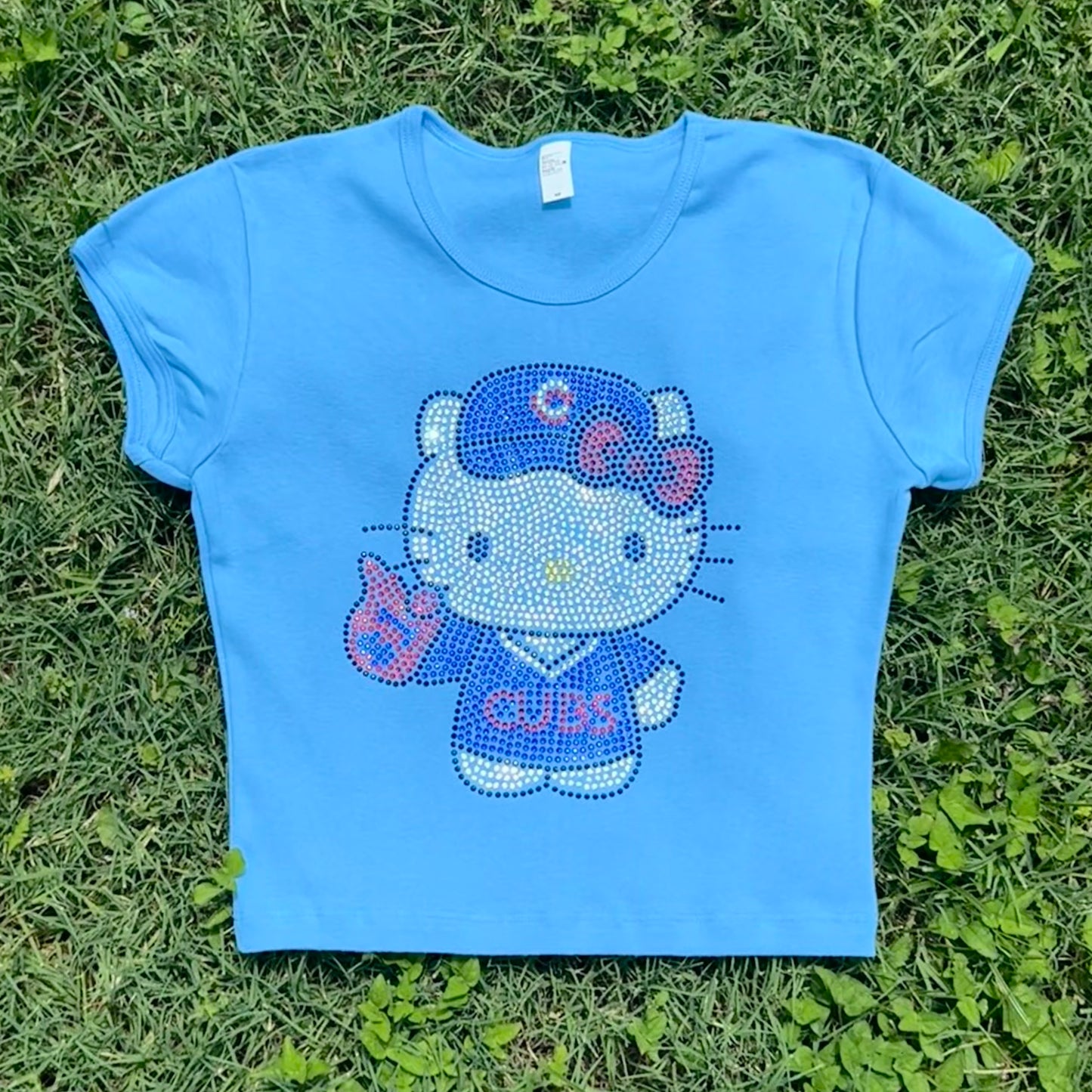 Kitty Cubs Rhinestone Baby Tee