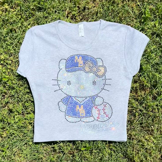 Kitty Brewers Rhinestone Baby Tee