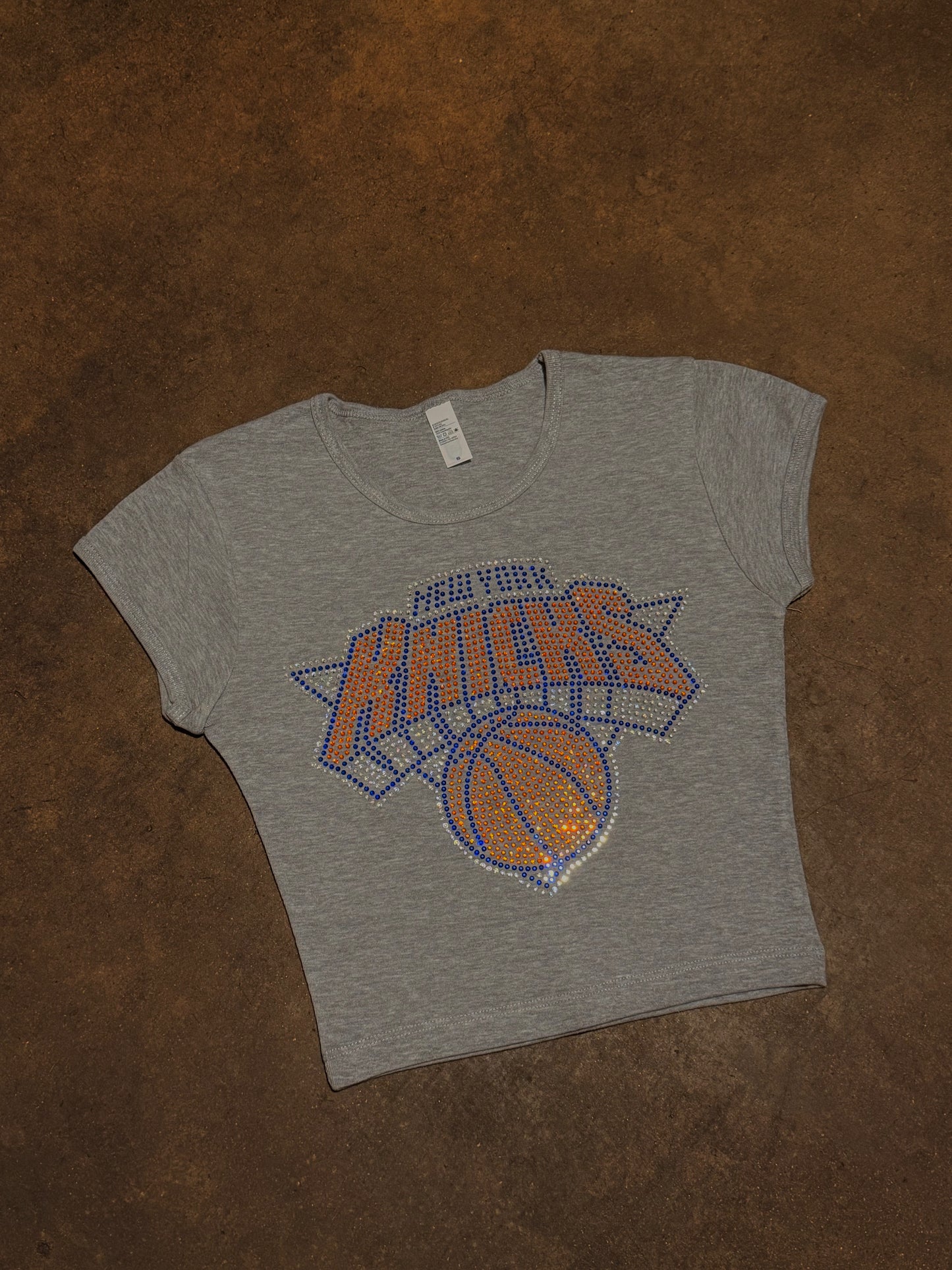 Knicks Rhinestone Baby Tee