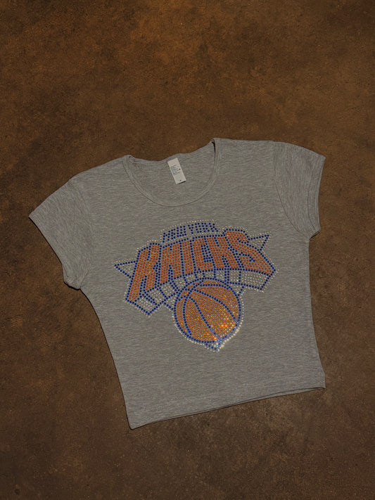 Knicks Rhinestone Baby Tee